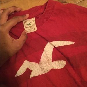 Red hollister shirt. Size small